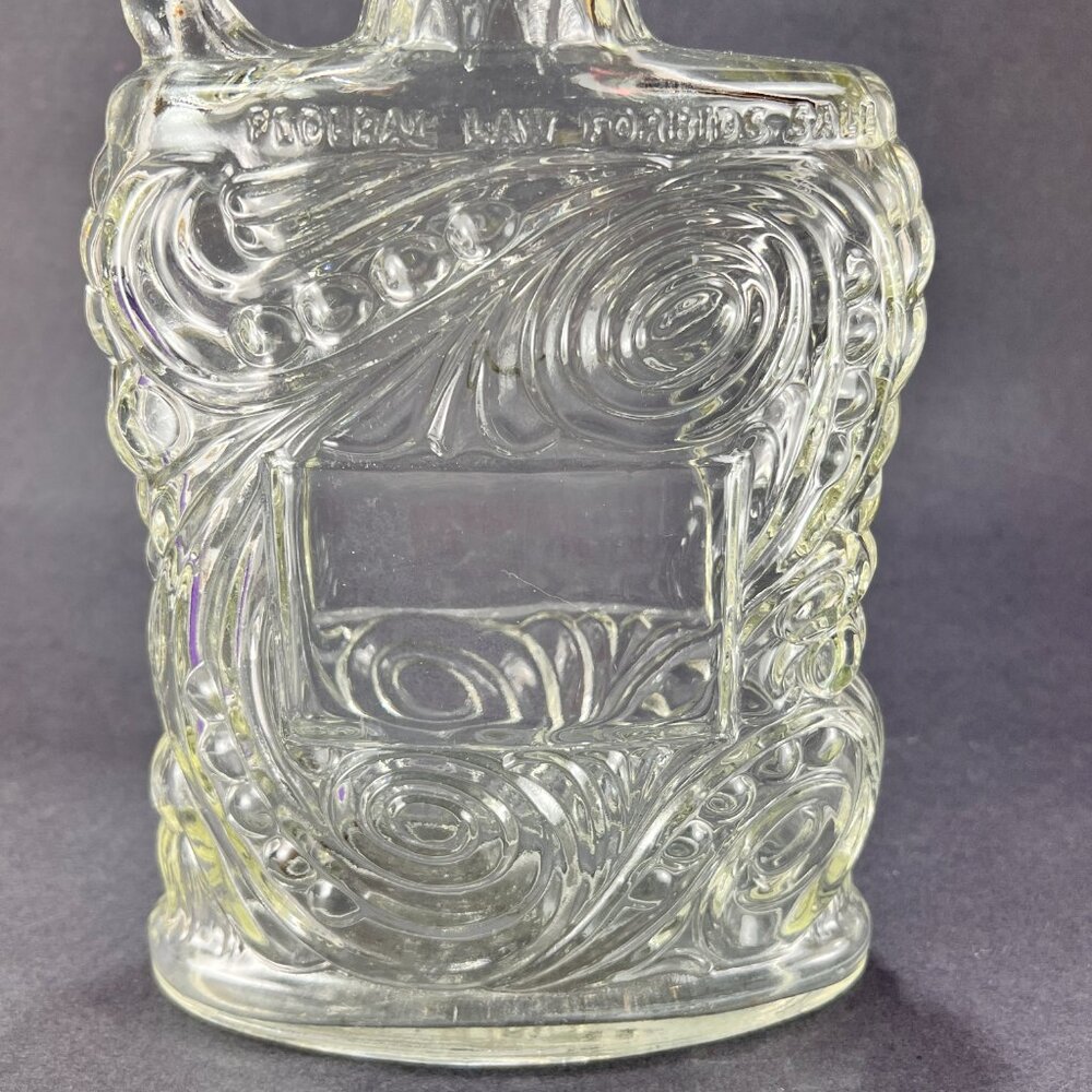 Vtg Old Forester KY Whiskey Bottle Decanter Kimble Glass Co Embossed Swirls 50s - Picture 11 of 16